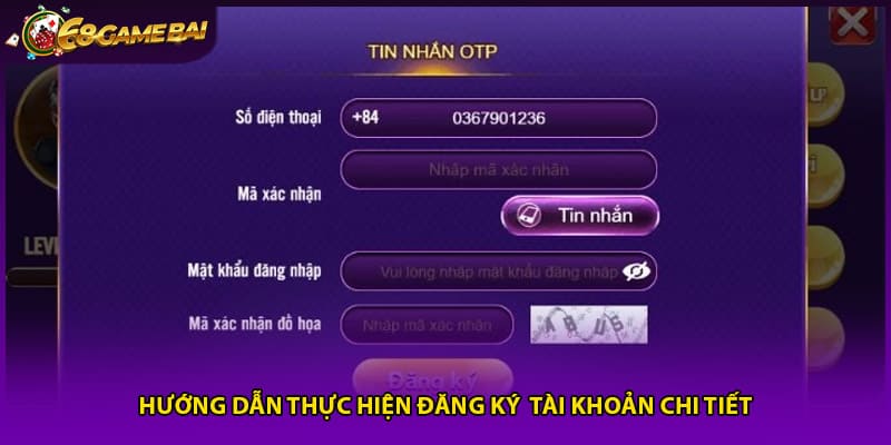 Hướng dẫn thực hiện đăng ký tài khoản chi tiết